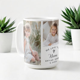 Wir Liebe Sie Nana Grandchildren Foto Collage Kaffeetasse
