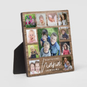 Wir Liebe Sie Nana Grandkids 11 Foto Collage Wood Fotoplatte (Vorderseite)