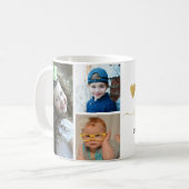 Wir Liebe Sie Nana Grandkids 3 Foto Collage     Kaffeetasse (Vorderseite Links)