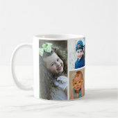 Wir Liebe Sie Nana Grandkids 3 Foto Collage Kaffeetasse (Links)