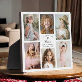 Wir Liebe Sie Nana Keepake Foto Collage Fotoplatte