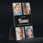 Wir Liebe Sie Nonna Familie halten Foto Collage Fotoplatte<br><div class="desc">Erstellen Sie mit Ihren Lieblingsfamilienfotos ein besonderes Geschenk. Diese moderne Foto-Collage enthält 4 wertvolle Bilder ihrer Enkel. Der gesamte Text ist bearbeitbar. Ja,  es ist das perfekte Geschenk für den Muttertag,  aber jede Großmutter würde das auch an ihrem Geburtstag oder als Weihnachtsgeschenk erhalten.</div>