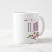 Wir Liebe Sie Nonna Pink Floral Jumbo-Tasse (Vorderseite Rechts)