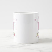 Wir Liebe Sie Nonna Pink Floral Jumbo-Tasse (Vorderseite)