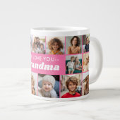 Wir Liebe Sie Oma - 17 FotoCollage Jumbo-Tasse (Vorderseite Rechts)