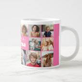 Wir Liebe Sie Oma - 17 FotoCollage Jumbo-Tasse (Rechts)