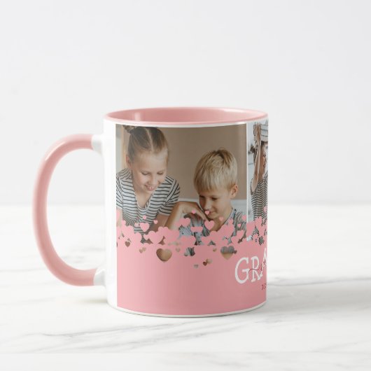Wir Liebe Sie Oma 3 Foto Tasse (Links)