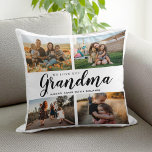 Wir Liebe Sie Oma 4 FotoCollage Kissen<br><div class="desc">Sagen wir,  wir haben Sie in dieser Urlaubssaison mit einem personalisierten Weihnachtsgeschenkkissen mit 4 Ihrer Lieblings-Fotos und Enkel-Namen und ...  Alle Texte in diesem Design können bearbeitet werden,  sodass Sie Ihre eigene Nachricht oder Ihren eigenen Text hinzufügen können. Erhältlich in verschiedenen Farben,  Stilen und Produkten.</div>