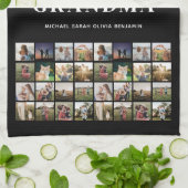 Wir Liebe Sie Oma 64 FotoCollage Geschirrtuch (Gefaltet)