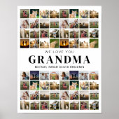Wir Liebe Sie Oma 64 FotoCollage Poster (Vorne)