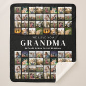Wir Liebe Sie Oma 64 FotoCollage Sherpadecke (Vorderseite)
