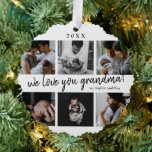 Wir Liebe Sie Oma 6 Foto Collage Ornament Karte<br><div class="desc">Wir Liebe Sie Oma 6 Foto Collage Ornament Card. Klicken Sie auf die Schaltfläche Bearbeiten,  um dieses Design mit Ihren Fotos und Texten anzupassen.</div>