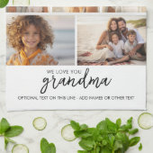 Wir Liebe Sie Oma - 7 Fotomaterial - Modern Geschirrtuch (Gefaltet)