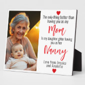 Wir Liebe Sie Oma Custom 1-Foto Fotoplatte (Seite)