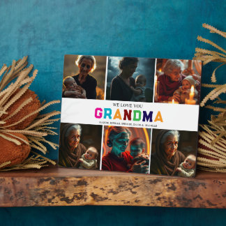 Wir Liebe Sie Oma Custom 6-Foto Fotoplatte