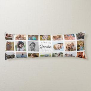 Wir Liebe Sie Oma Custom Foto Collage Modern Seitenschläferkissen