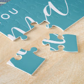 Wir Liebe Sie Oma Custom Foto Geschenk | Aqua Puzzle (Seite)