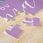 Wir Liebe Sie Oma Custom Foto Geschenk | LILA Puzzle (Seite)