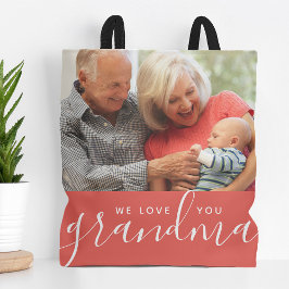 Wir Liebe Sie Oma Custom Foto Muttertagsgeschenk Tasche