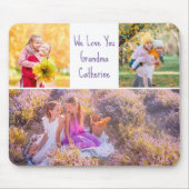 Wir Liebe Sie Oma Custom Grandkids Foto Mousepad (Vorne)