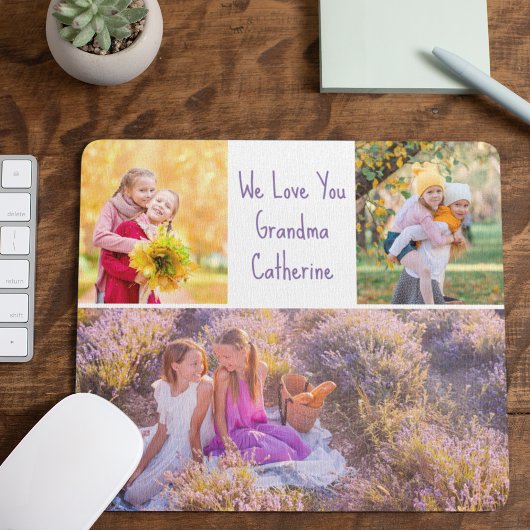 Wir Liebe Sie Oma Custom Grandkids Foto Mousepad
