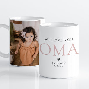 Wir Liebe Sie Oma Elegante Foto Tasse