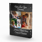 Wir Liebe Sie Oma | Eleganter Black 5 Foto Block (Rechts)