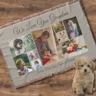 Wir Liebe Sie Oma Elegantes Taupe 9 Foto Decke