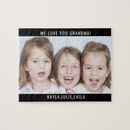 Wir Liebe Sie Oma Familie Foto Puzzle