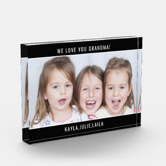 Wir Liebe Sie Oma Family Foto (Links)