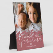 Wir Liebe Sie Oma Foto Plaque Fotoplatte (Seite)