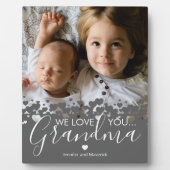 Wir Liebe Sie Oma Foto Plaque Fotoplatte (Vorderseite)