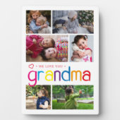 Wir Liebe Sie Oma FotoCollage Fotoplatte (Vorderseite)
