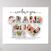 Wir Liebe Sie Oma FotoCollage Poster (Vorne)