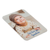 Wir Liebe Sie Oma Fotografie mit Typografie Mag Magnet (Rechte Seite)