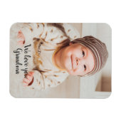 Wir Liebe Sie Oma Fotografie mit Typografie Mag Magnet (Horizontal)