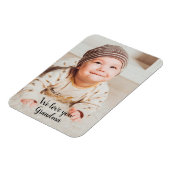 Wir Liebe Sie Oma Fotografie mit Typografie Mag Magnet (Linke Seite)