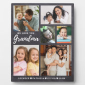 Wir Liebe Sie Oma Grandkids 6 Foto Chalkboard Fotoplatte (Vorderseite)