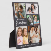 Wir Liebe Sie Oma Grandkids 6 Foto Chalkboard Fotoplatte (Seite)