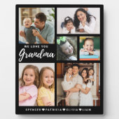Wir Liebe Sie Oma Grandkids 6 FotoCollage Fotoplatte (Vorderseite)