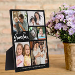 Wir Liebe Sie Oma Grandkids 6 FotoCollage Fotoplatte<br><div class="desc">Das individuelle Foto-Plakatgeschenk für Großmutter,  personalisiert mit Enkeln,  Fotos und Namen. Es ist ein besonderes,  unvergessliches und einzigartiges Geschenk für Feiertage,  Geburtstag,  Großeltern,  Mütter,  Tag und Weihnachten.</div>