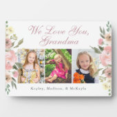 Wir Liebe Sie Oma Hübschen Muttertag Fotoplatte (Vorderseite)