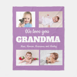 Wir Liebe Sie Oma Lila 4 Foto Kinderfamilie Fleecedecke