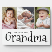 Wir Liebe Sie Oma mehrere Großkinder Fotos Fotoplatte (Vorderseite)