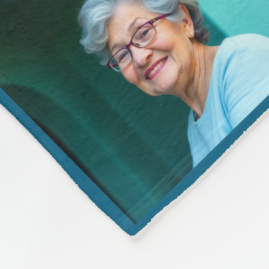 Wir Liebe Sie Oma | Moderne Herz-FotoCollage Fleecedecke (Ecke)