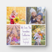 Wir Liebe Sie Oma Niedliche Kids Collage Foto Fotoplatte (Vorderseite)