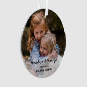 Wir Liebe Sie Oma Opa Niedlich Weihnachten Foto Ornament (Vorderseite)