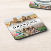 Wir Liebe Sie Oma Personalisiert 2 Foto Getränkeuntersetzer (Linke Seite)