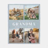 Wir Liebe Sie Oma Personalisiert 4 FotoCollage Fleecedecke (Vorderseite)