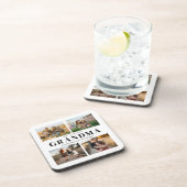 Wir Liebe Sie Oma Personalisiert 4 FotoCollage Getränkeuntersetzer (Rechte Seite)